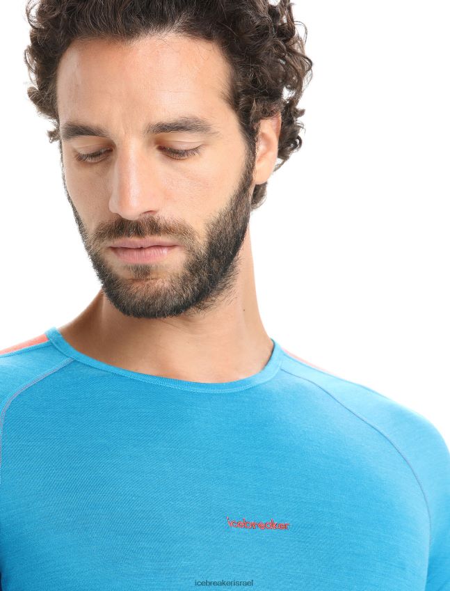 הַלבָּשָׁה Icebreaker 125 zoneknit מרינו שרוול קצר Crewe תרמי העליון גיא כחול/צי מלכותי גברים 42N8VN171