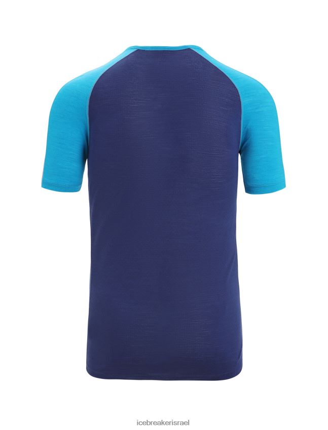 הַלבָּשָׁה Icebreaker 125 zoneknit מרינו שרוול קצר Crewe תרמי העליון גיא כחול/צי מלכותי גברים 42N8VN171