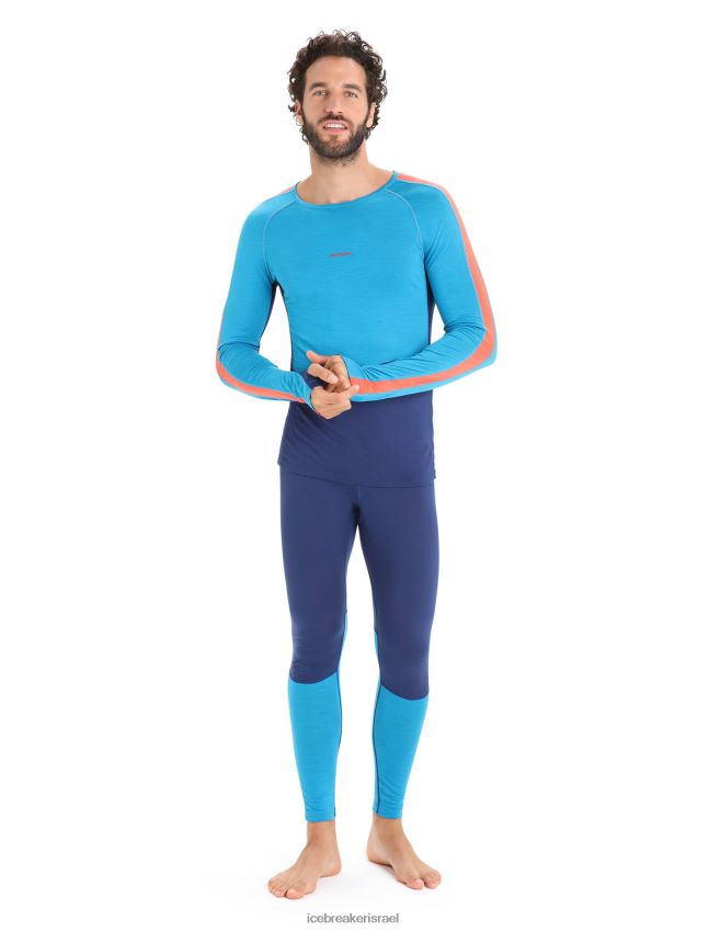 הַלבָּשָׁה Icebreaker 125 zoneknit מרינו שרוול ארוך Crewe תרמי העליון גיא כחול/צי מלכותי גברים 42N8VN177