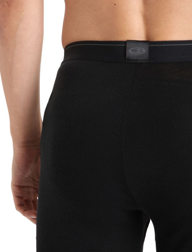 הַלבָּשָׁה Icebreaker מרינו 175 חותלות תרמיות יומיומיות עם זבוב שָׁחוֹר גברים 42N8VN138