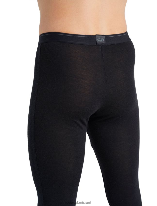 הַלבָּשָׁה Icebreaker מרינו 175 חותלות תרמיות יומיומיות עם זבוב שָׁחוֹר גברים 42N8VN138