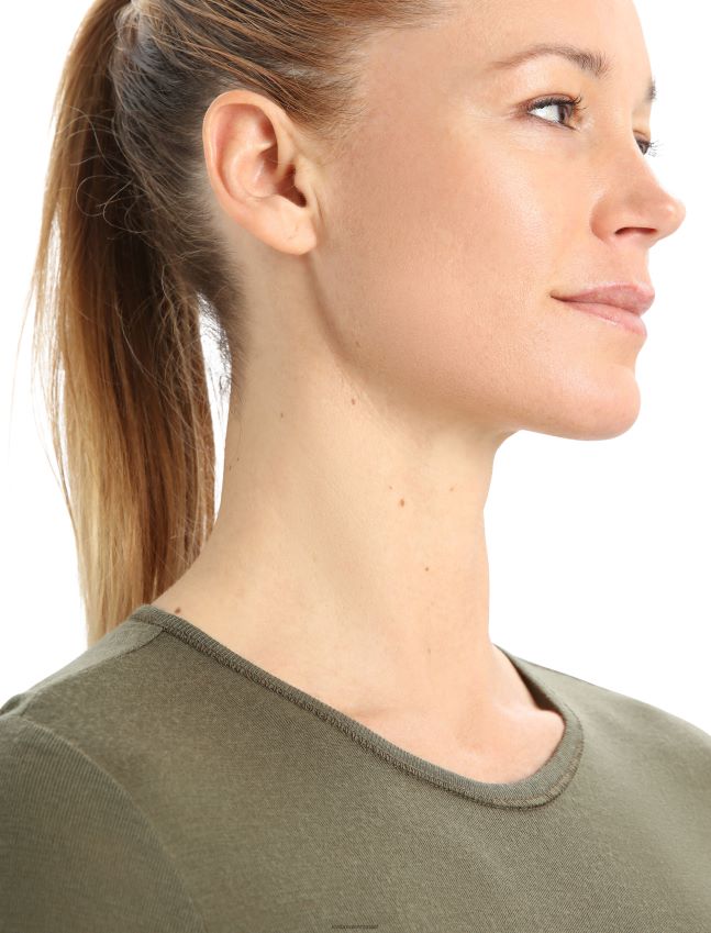 הַלבָּשָׁה Icebreaker מרינו 175 יומיומי שרוול ארוך Crewe תרמי העליון לודן נשים 42N8VN817