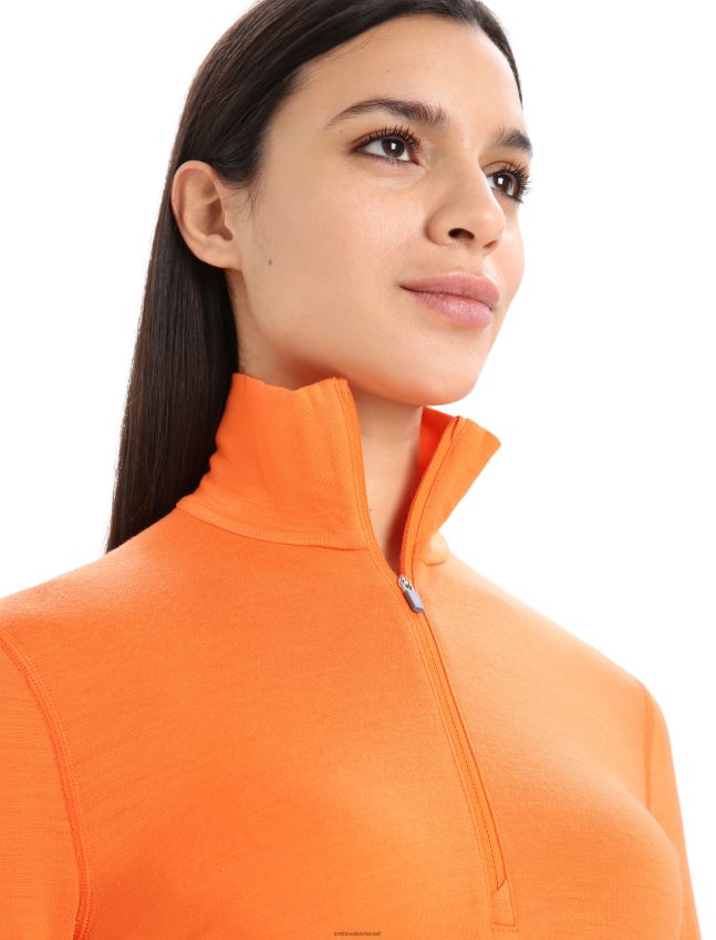 הַלבָּשָׁה Icebreaker מרינו 200 אואזיס שרוול ארוך חצי רוכסן עליון תרמי הֶבזֵק נשים 42N8VN899