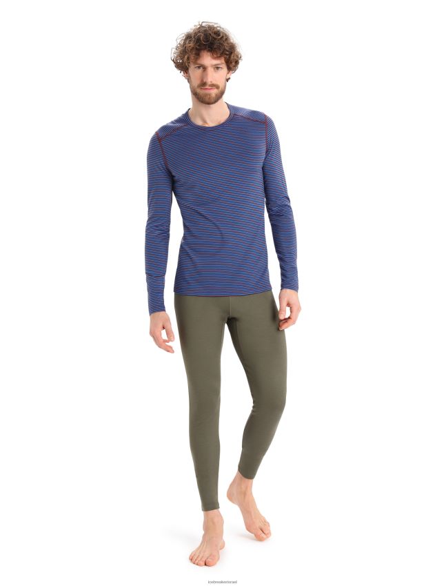 הַלבָּשָׁה Icebreaker מרינו 200 אואזיס שרוולים ארוכים Crewe תרמי העליון לזוריט/אספרסו גברים 42N8VN445