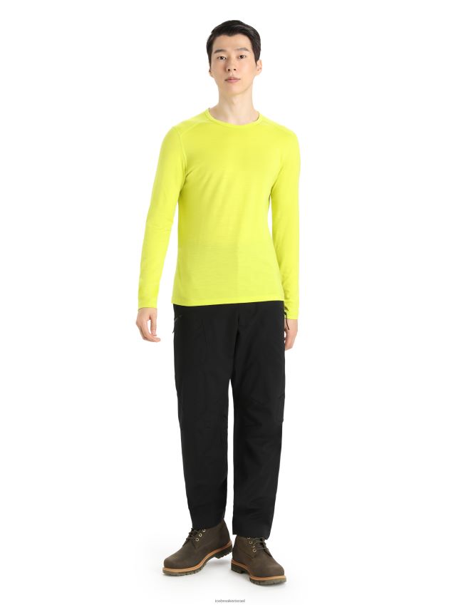 הַלבָּשָׁה Icebreaker מרינו 200 אואזיס שרוולים ארוכים Crewe תרמי העליון זוהר גברים 42N8VN446