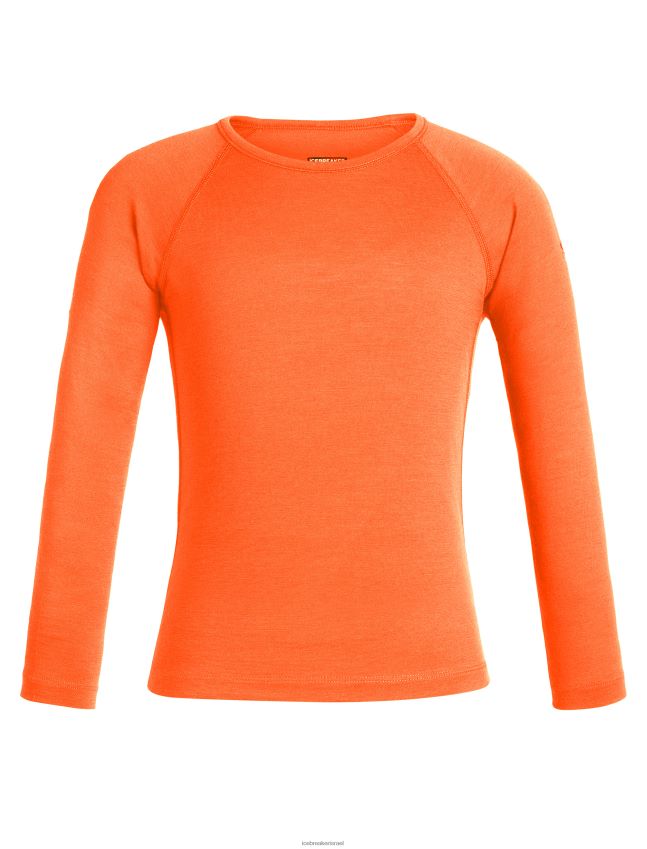 הַלבָּשָׁה Icebreaker מרינו 200 אואזיס שרוולים ארוכים Crewe תרמי העליון הֶבזֵק ילדים 42N8VN942