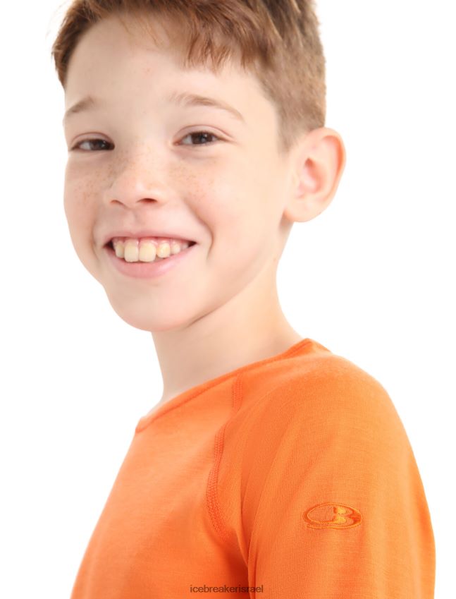 הַלבָּשָׁה Icebreaker מרינו 200 אואזיס שרוולים ארוכים Crewe תרמי העליון הֶבזֵק ילדים 42N8VN942