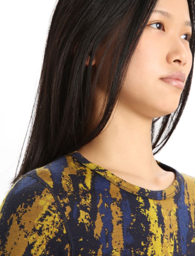 הַלבָּשָׁה Icebreaker מרינו 250 קודקוד שרוול ארוך Crewe תרמי העליון משקע זהב שקט/ציפורן נשים 42N8VN830