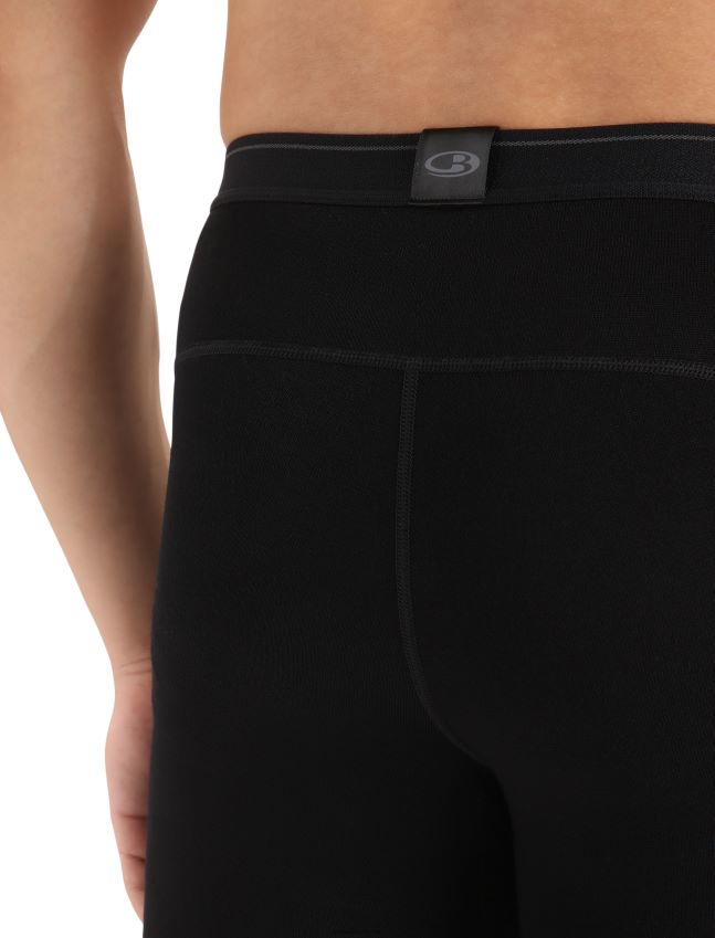 הַלבָּשָׁה Icebreaker חותלות תרמיות מרינו 260 tech עם זבוב שָׁחוֹר גברים 42N8VN158