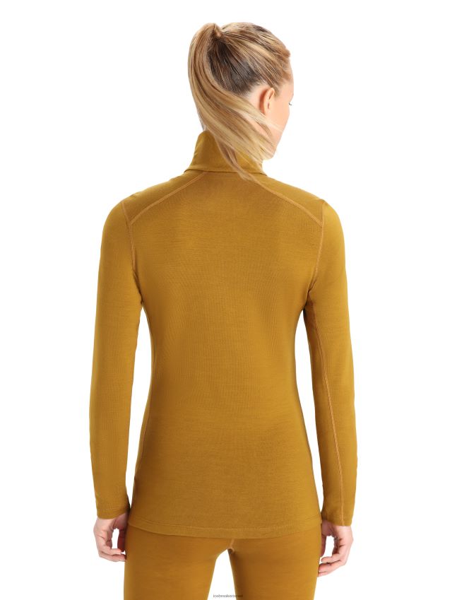 הַלבָּשָׁה Icebreaker מרינו 260 tech שרוול ארוך חצי רוכסן עליון תרמי צפורן נשים 42N8VN860