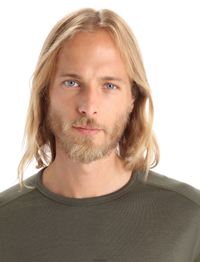 הַלבָּשָׁה Icebreaker מרינו 260 tech שרוול ארוך Crewe טופ טרמי לודן גברים 42N8VN142