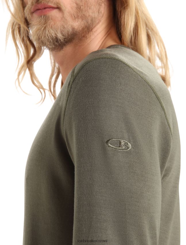 הַלבָּשָׁה Icebreaker מרינו 260 tech שרוול ארוך Crewe טופ טרמי לודן גברים 42N8VN142