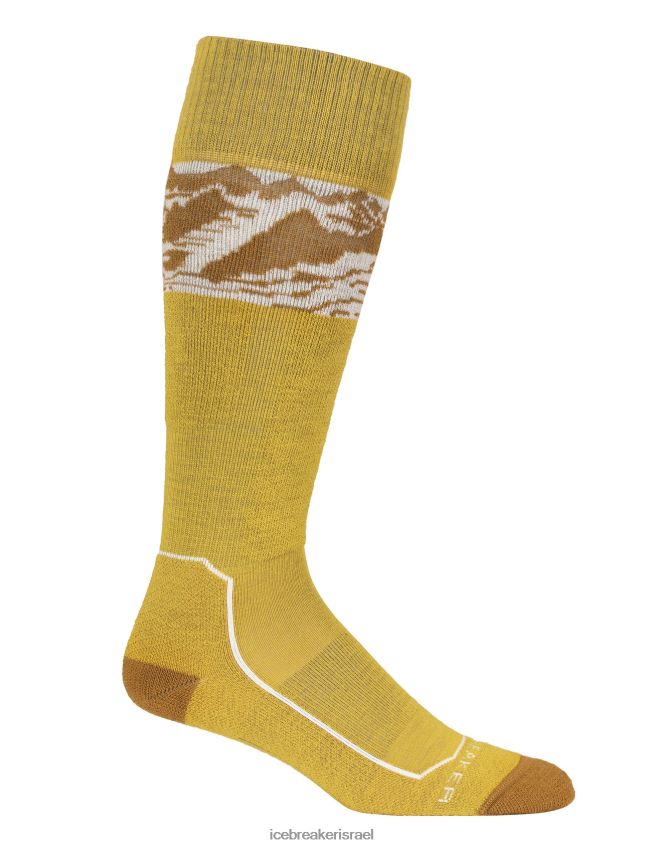 אביזרים Icebreaker מרינו סקי+ קל מעל האלפים העגלים 3D זהב שקט/ציפורן נשים 42N8VN919