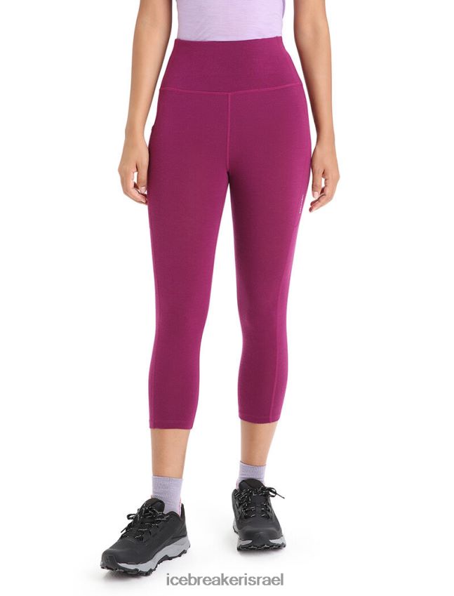 הַלבָּשָׁה Icebreaker טייץ מרינו פאסטריי גבוה 3/4 ללכת ברי נשים 42N8VN738