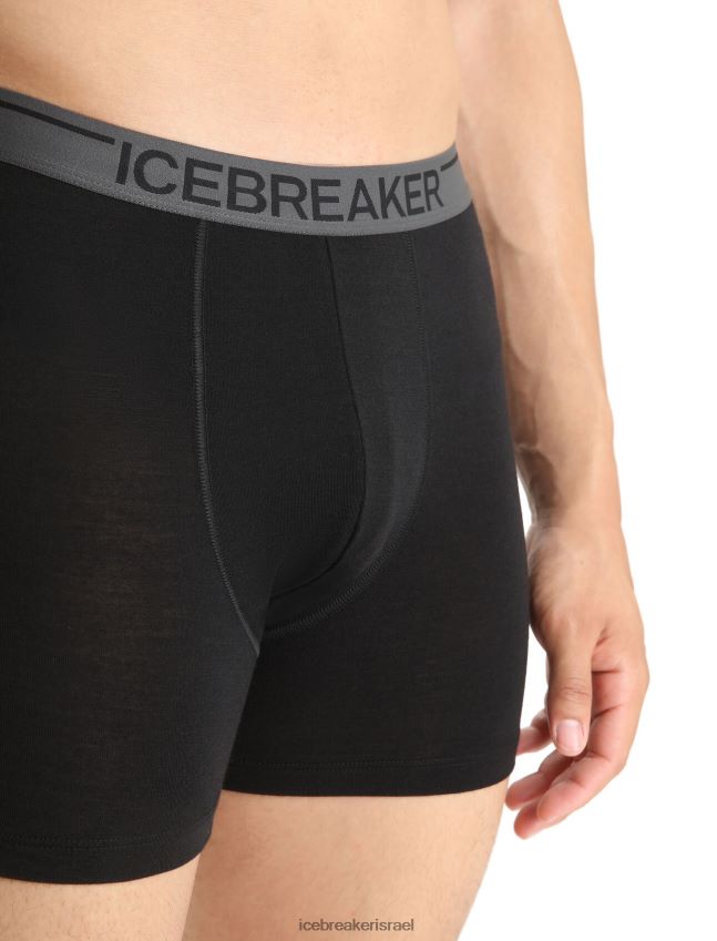 הַלבָּשָׁה Icebreaker בוקסר מרינו אנטומיקה שָׁחוֹר גברים 42N8VN106