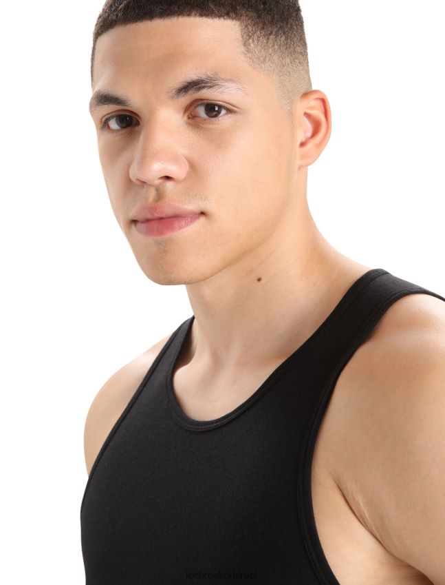 הַלבָּשָׁה Icebreaker גופיית מרינו אנטומיקה שָׁחוֹר גברים 42N8VN125