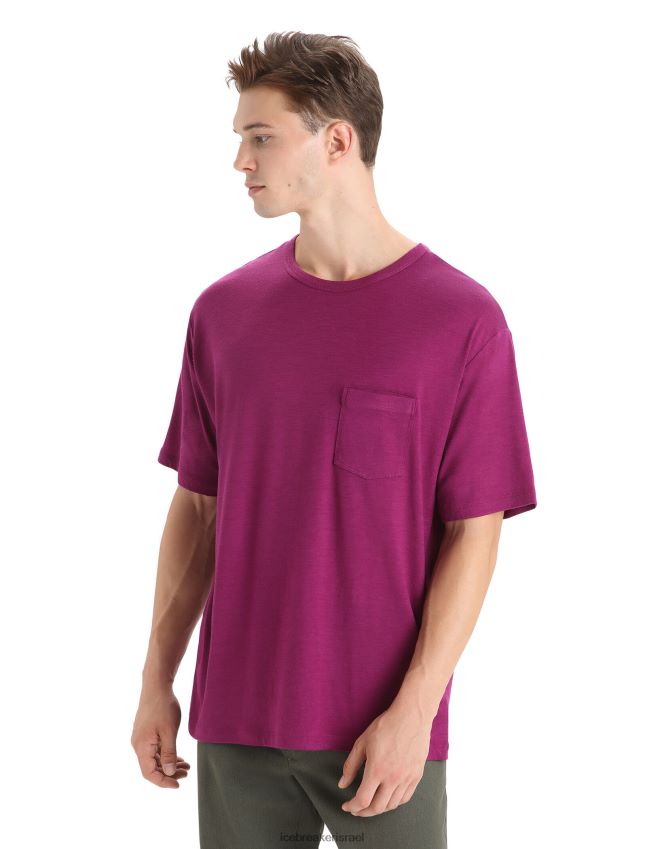 הַלבָּשָׁה Icebreaker חולצת כיס עם שרוולים קצרים של מרינו ללכת ברי גברים 42N8VN17