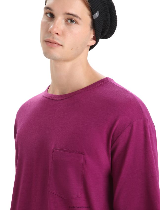 הַלבָּשָׁה Icebreaker חולצת כיס עם שרוולים קצרים של מרינו ללכת ברי גברים 42N8VN17