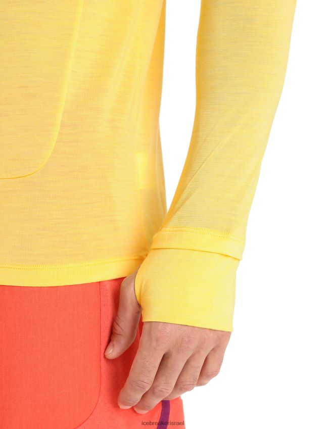 הַלבָּשָׁה Icebreaker קפוצ'ון מגניב לייט מרינו עם שרוולים ארוכים קַיִץ גברים 42N8VN193