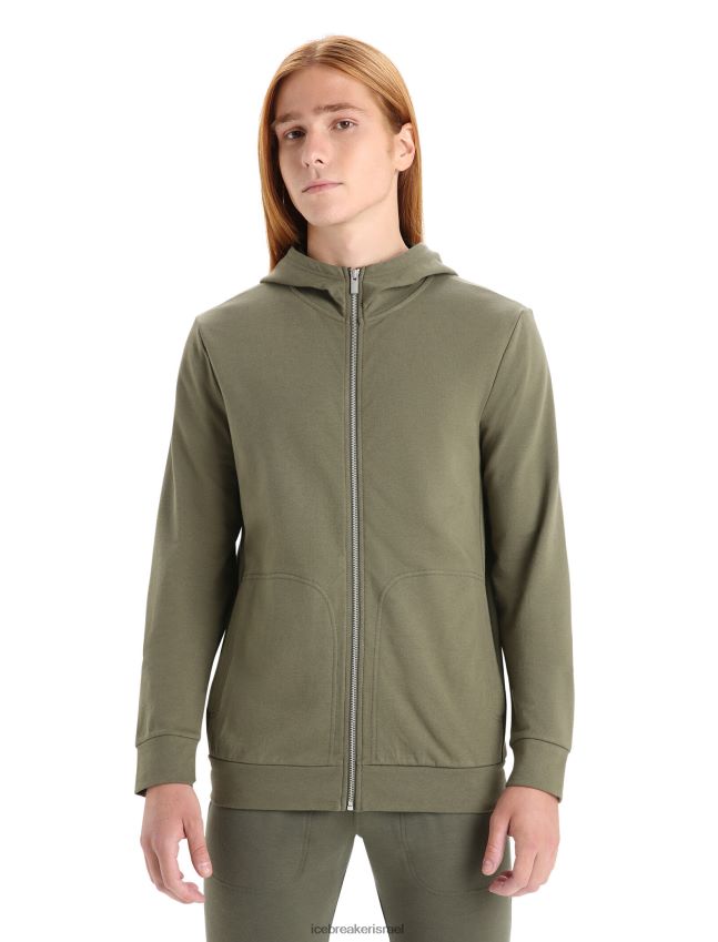 הַלבָּשָׁה Icebreaker קפוצ'ון מרינו מרכזי קלאסי עם שרוולים ארוכים לודן גברים 42N8VN208