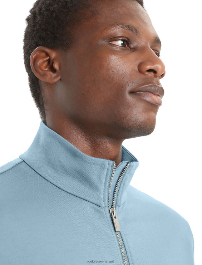 הַלבָּשָׁה Icebreaker רוכסן מרינו מרכזי קלאסי עם שרוול ארוך כחול אסטרלי גברים 42N8VN210