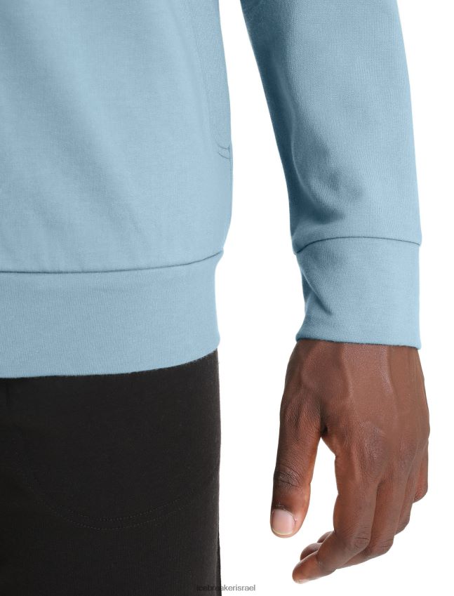 הַלבָּשָׁה Icebreaker רוכסן מרינו מרכזי קלאסי עם שרוול ארוך כחול אסטרלי גברים 42N8VN210