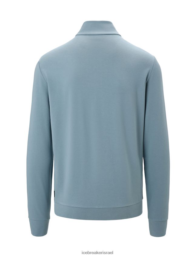 הַלבָּשָׁה Icebreaker רוכסן מרינו מרכזי קלאסי עם שרוול ארוך כחול אסטרלי גברים 42N8VN210