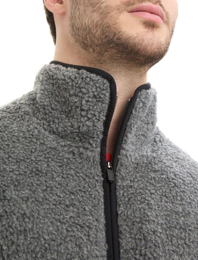 הַלבָּשָׁה Icebreaker וסט מרינו ריאלפליז אברש גריט/שחור גברים 42N8VN235