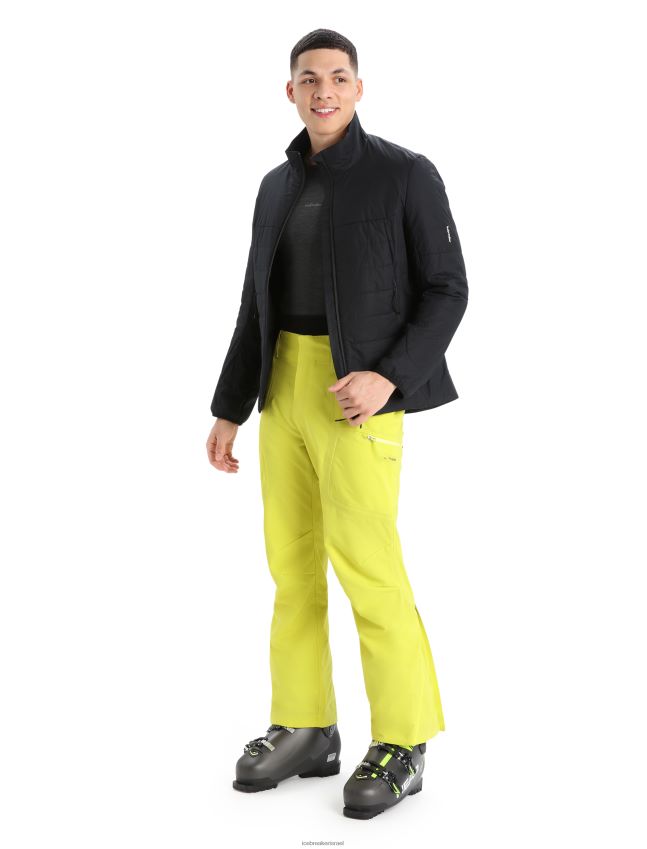 הַלבָּשָׁה Icebreaker ז'קט מרינולופט שָׁחוֹר גברים 42N8VN243