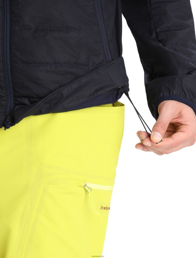 הַלבָּשָׁה Icebreaker ז'קט מרינולופט צי חצות גברים 42N8VN244