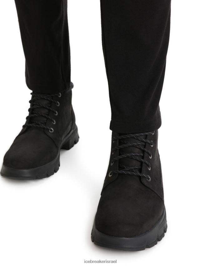 הַלבָּשָׁה Icebreaker מכנסי מרינופין אינטרלוק שָׁחוֹר גברים 42N8VN256