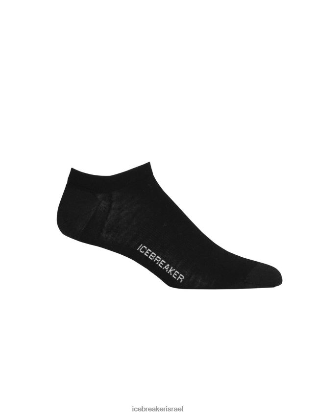 אביזרים Icebreaker מרינו סגנון חיים עדין גרביים ללא הופעה שלג שחור גברים 42N8VN263