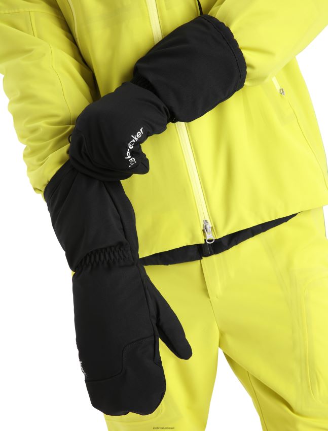 הַלבָּשָׁה Icebreaker כפפות מרינולופט שחור/אמייל לִשְׁנֵי הַמִינִים 42N8VN307