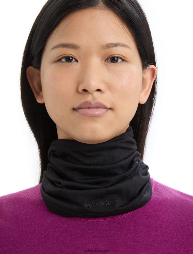 אביזרים Icebreaker מצנח מרינו פלקסי מגניב לייט שָׁחוֹר לִשְׁנֵי הַמִינִים 42N8VN324