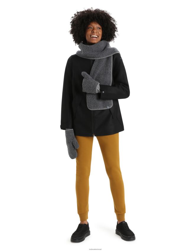 אביזרים Icebreaker צעיף ריאלפליז מרינו עם ערימות גבוהות אברש גריט לִשְׁנֵי הַמִינִים 42N8VN338