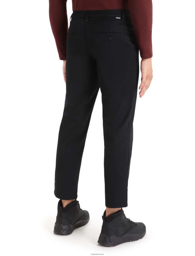 הַלבָּשָׁה Icebreaker מכנסי מרינו ברלין שָׁחוֹר גברים 42N8VN350