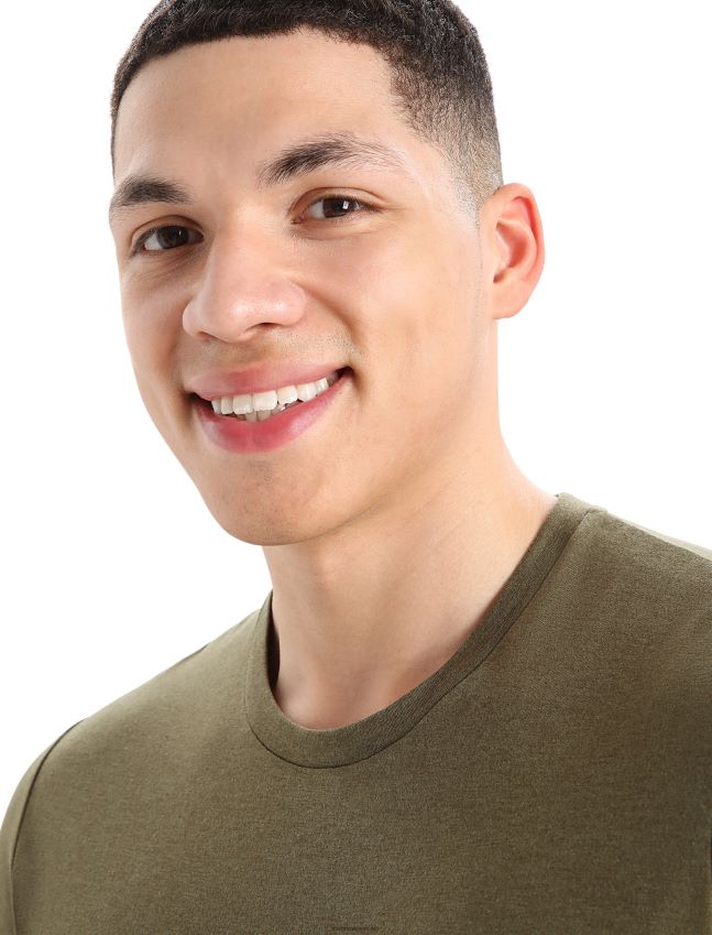 הַלבָּשָׁה Icebreaker קרוואן חולצת טריקו עם שרוול קצר קלאסי מרינו מרכזי לודן גברים 42N8VN355