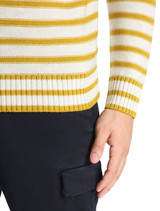 הַלבָּשָׁה Icebreaker סוודר נקודת ציון של מרינו אקרו אברש/זהב שקט גברים 42N8VN391