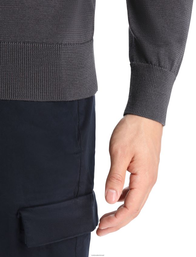 הַלבָּשָׁה Icebreaker סווטשירט סוודר מרינו נובה מגניב-לייט מוּנסוֹן גברים 42N8VN425