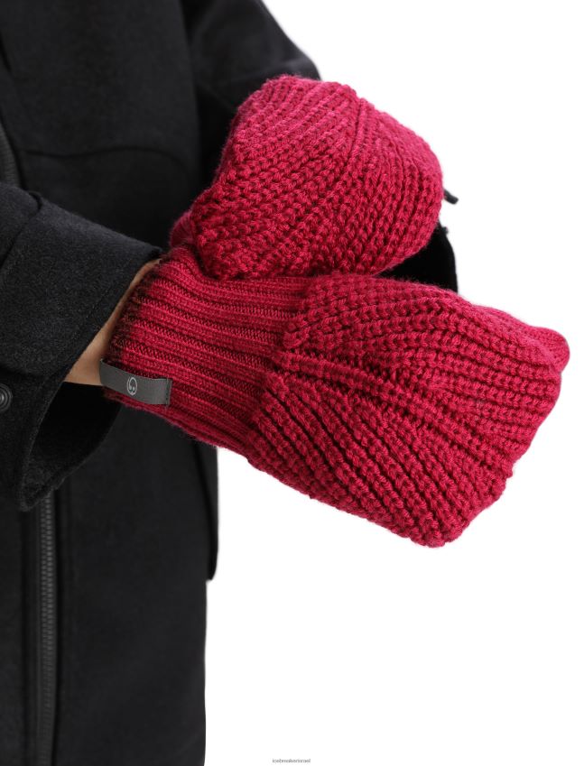 אביזרים Icebreaker כפפות נקודת ציון מרינו דובדבן/אספרסו לִשְׁנֵי הַמִינִים 42N8VN470