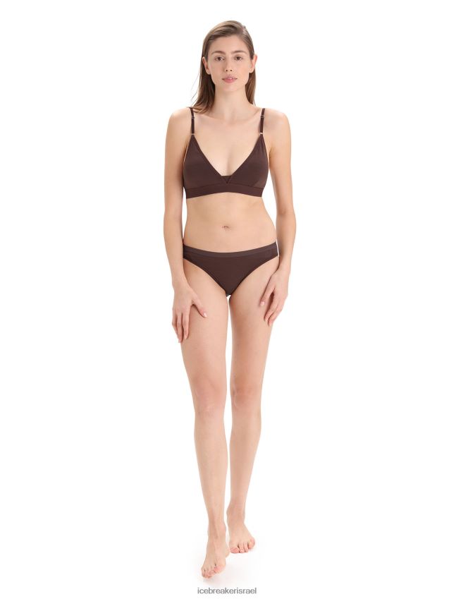 הַלבָּשָׁה Icebreaker חזייה מרופדת צפירת מרינו חוּם אֲדַמדַם נשים 42N8VN512