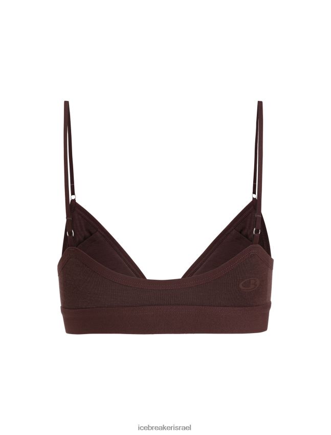 הַלבָּשָׁה Icebreaker חזייה מרופדת צפירת מרינו חוּם אֲדַמדַם נשים 42N8VN512