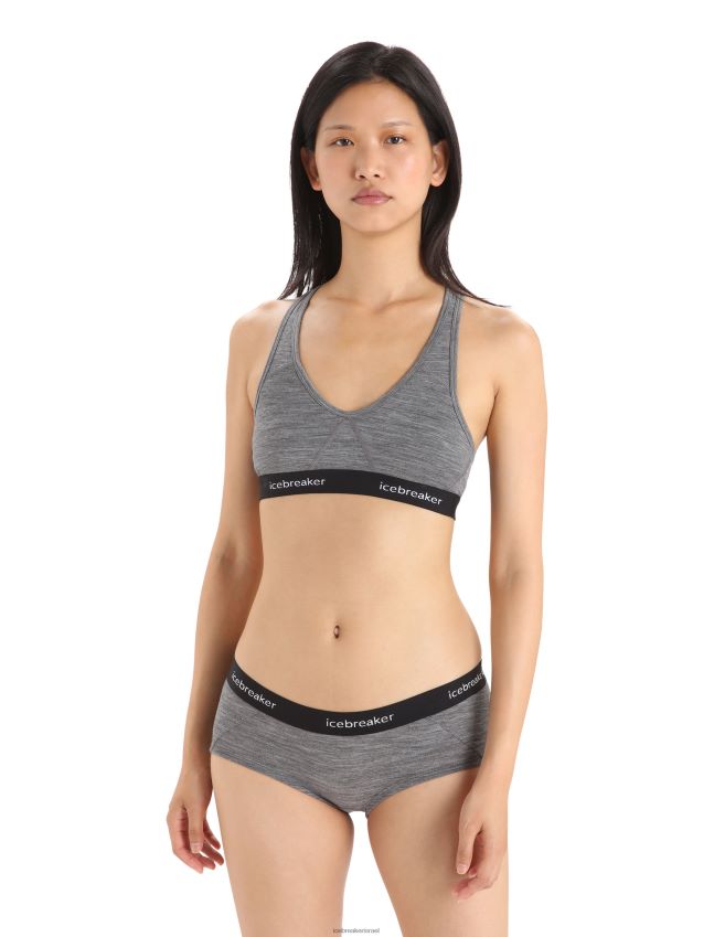 הַלבָּשָׁה Icebreaker חזיית מרינו ספרייט רייסרבק אברש גריט נשים 42N8VN524