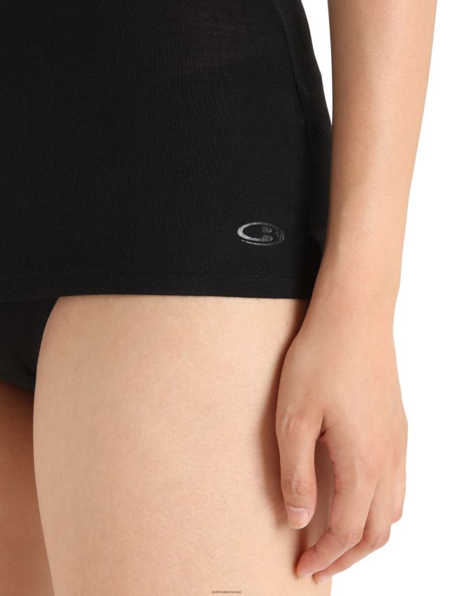 הַלבָּשָׁה Icebreaker גופיית מרינו סירנה שָׁחוֹר נשים 42N8VN528