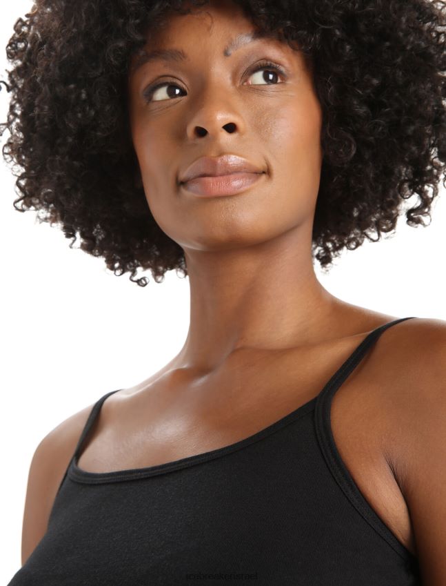 הַלבָּשָׁה Icebreaker מרינו סירנת קאמי סינגל שָׁחוֹר נשים 42N8VN536