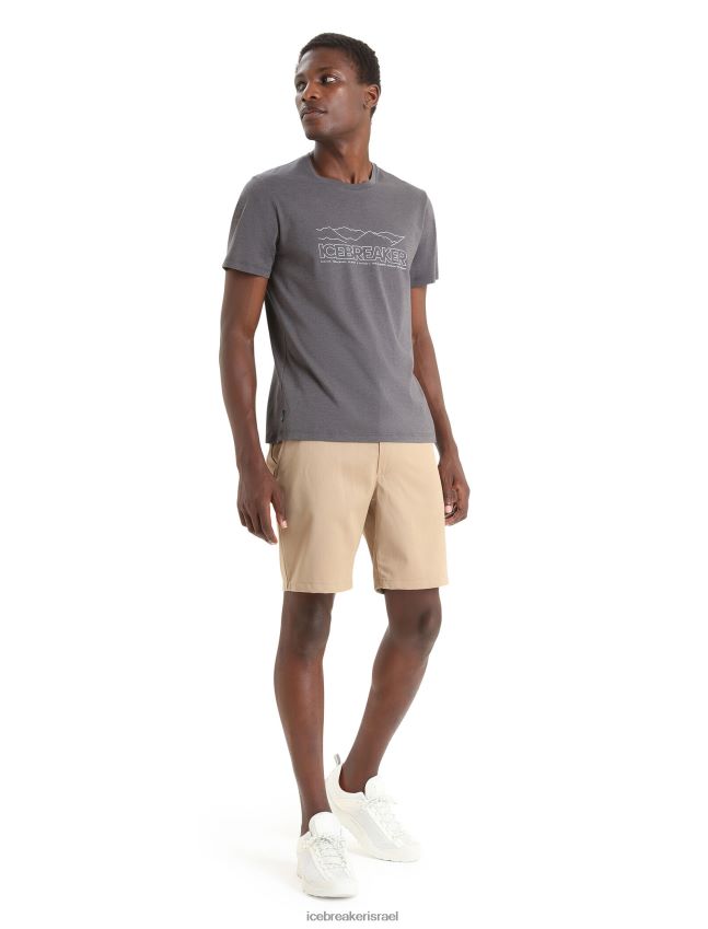 הַלבָּשָׁה Icebreaker סיפור חולצת טריקו עם שרוולים קצרים מרינו מרכזי מוּנסוֹן גברים 42N8VN53