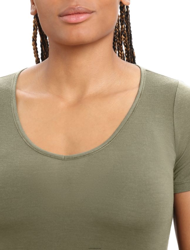 הַלבָּשָׁה Icebreaker מרינו סירנה חולצה מתוקה עם שרוול קצר לודן נשים 42N8VN540