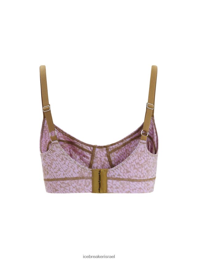 הַלבָּשָׁה Icebreaker חזיית אבזם מרינו קווינס אצות / אובך סגול נשים 42N8VN554