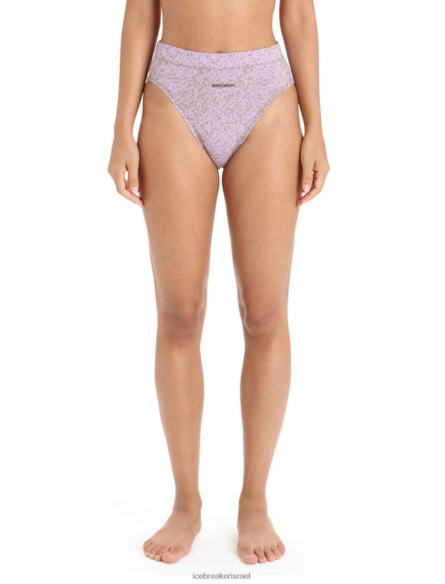 הַלבָּשָׁה Icebreaker תחתון בגזרה גבוהה של מרינו קווינס אצות / אובך סגול נשים 42N8VN556
