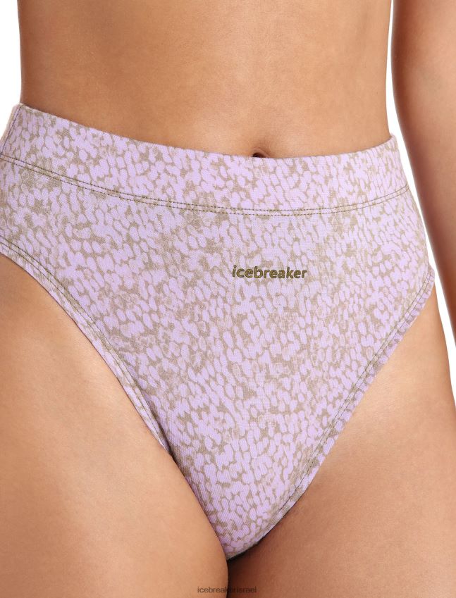 הַלבָּשָׁה Icebreaker תחתון בגזרה גבוהה של מרינו קווינס אצות / אובך סגול נשים 42N8VN556